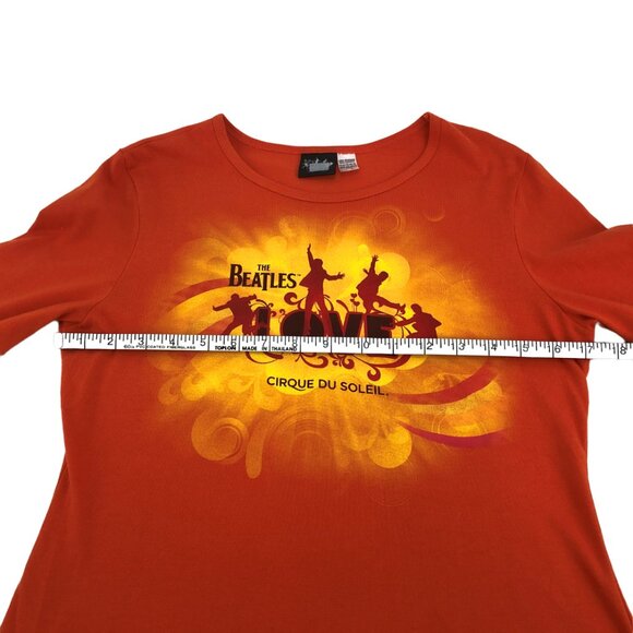 The Beatles Love Cirque Du Soleil Graphic Long Sleeve 100% Cotton Tee Size Small - Picture 9 of 11